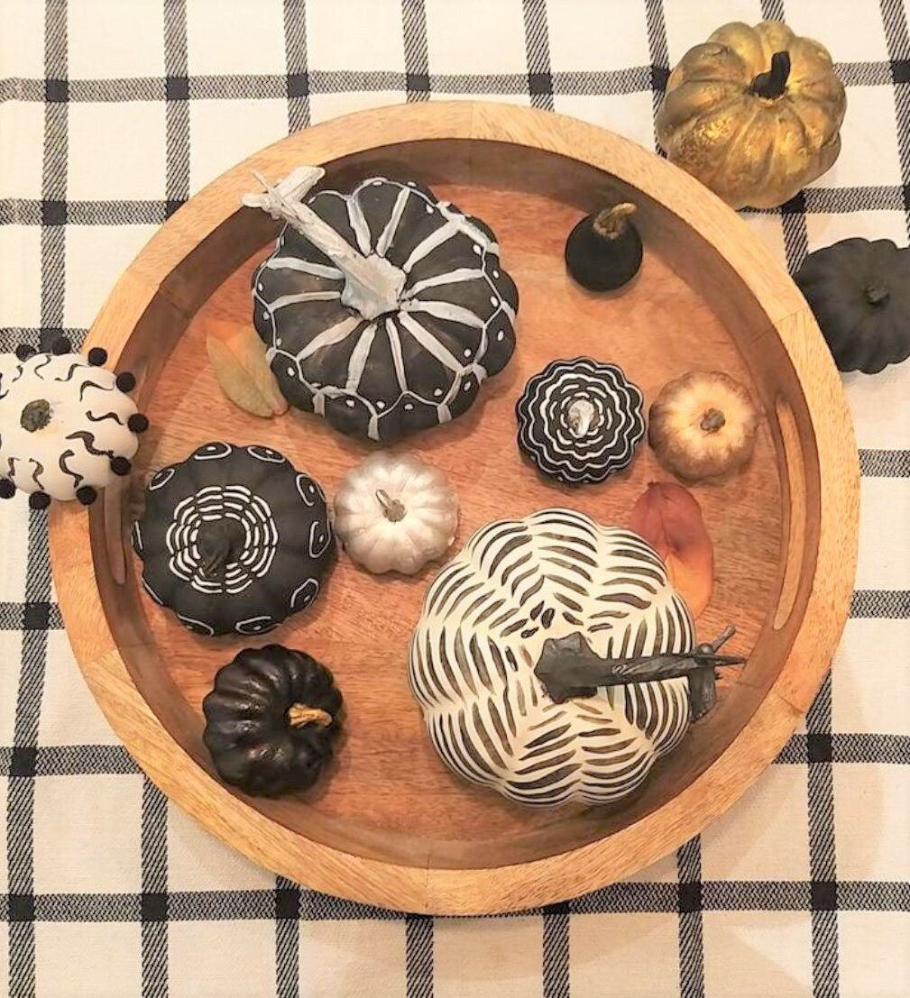Mango Wood Round Tray | Wooden Serving Tray | Home Décor Display & Storage | Rustic Natural Finish - GOFIRE OUTLET
