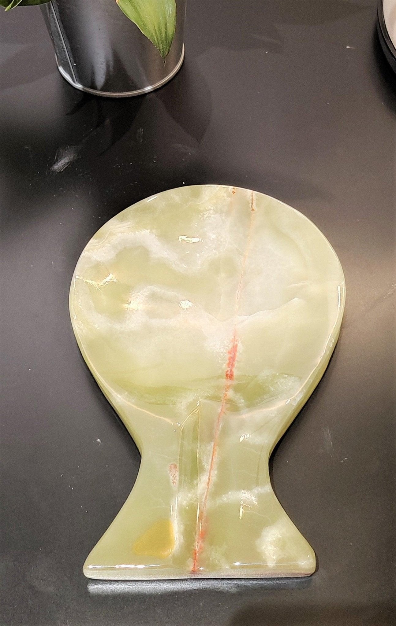 Handmade Green Onyx Marble Spoon Rest: Kitchen Decor - GOFIRE OUTLET
