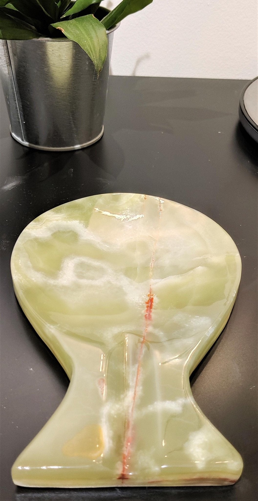 Handmade Green Onyx Marble Spoon Rest: Kitchen Decor - GOFIRE OUTLET