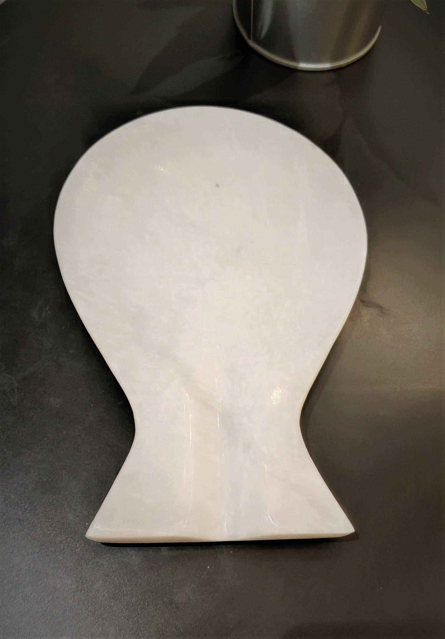 Handmade Marble Spoon Rest: White Kitchen Utensil Holder - GOFIRE OUTLET